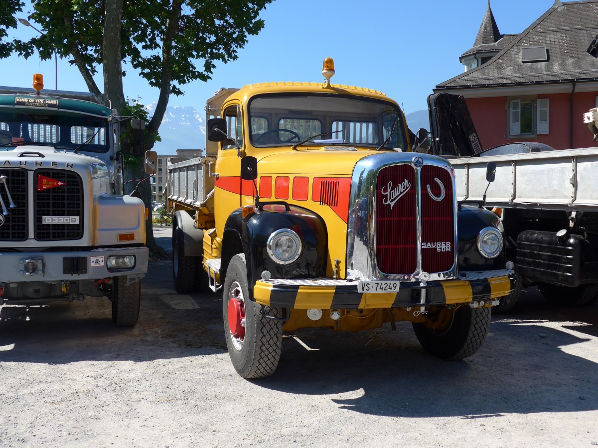 (151'660) - VS 74'249 - Saurer am 21. Juni 2014 in Aigle, Saurertreffen