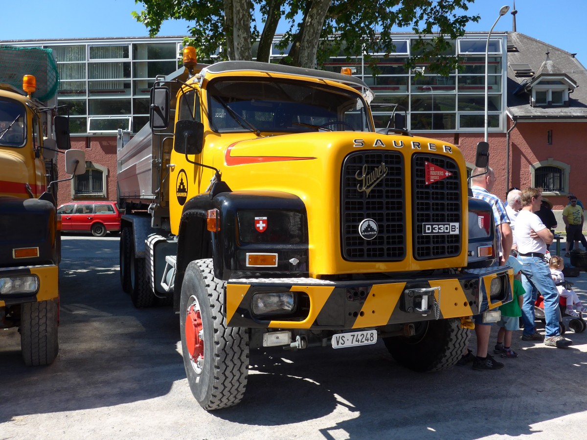(151'670) - VS 74'248 - Saurer am 21. Juni 2014 in Aigle, Saurertreffen