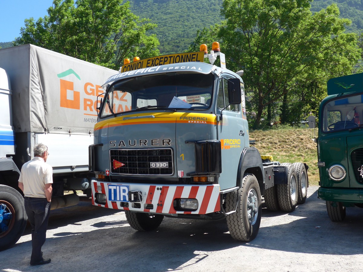 (151'672) - Friderici, Tolochenaz - Nr. 1 - Saurer am 21. Juni 2014 in Aigle, Saurertreffen