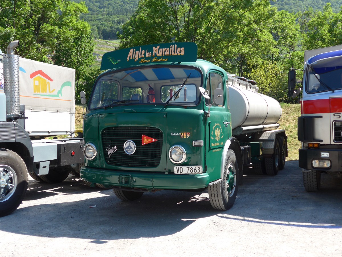(151'673) - Badoux, Aigle - Nr. 3/VD 7863 - Saurer am 21. Juni 2014 in Aigle, Saurertreffen