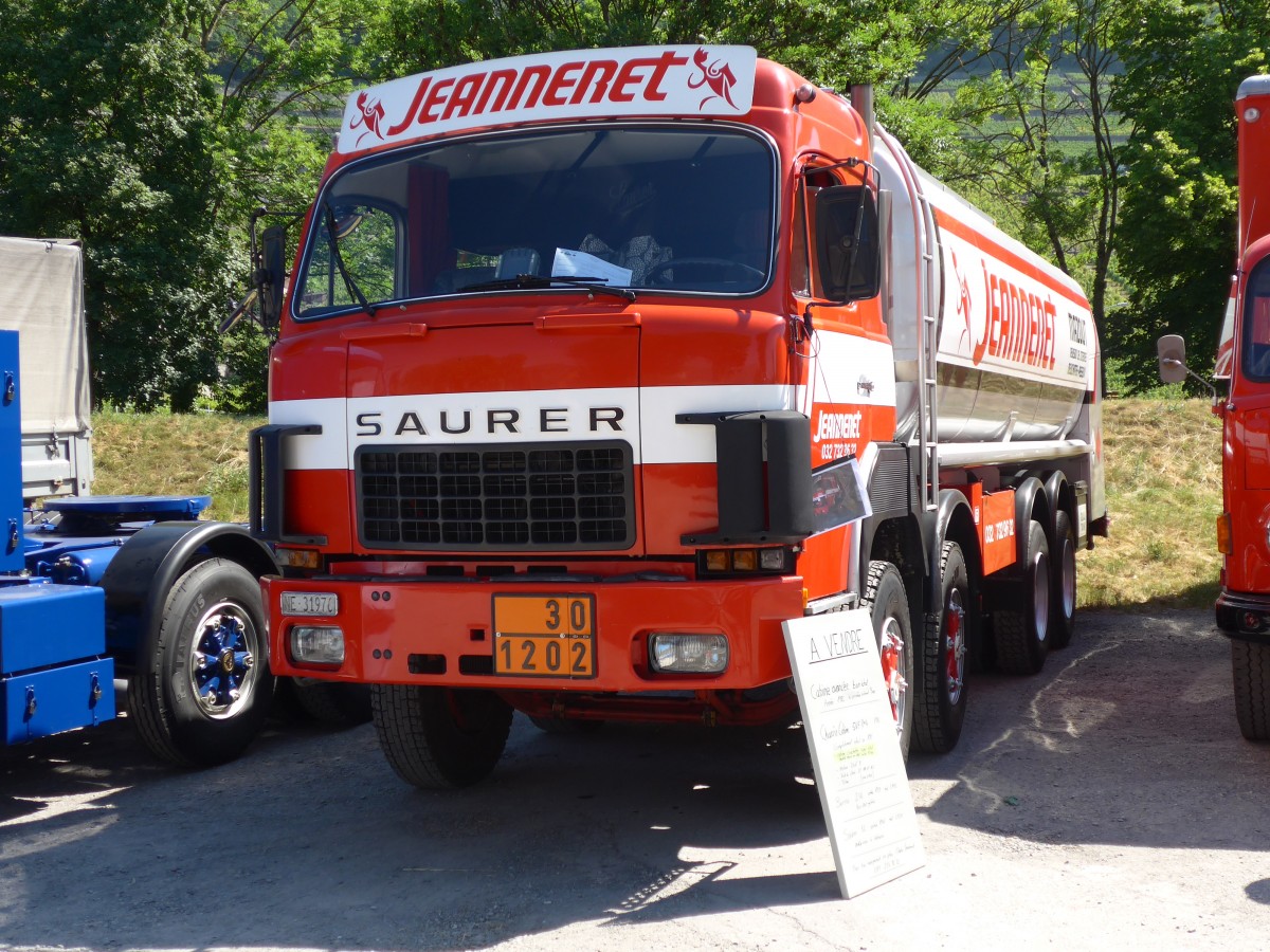 (151'682) - Jeanneret, Peseux - NE 31'976 - Saurer am 21. Juni 2014 in Aigle, Saurertreffen