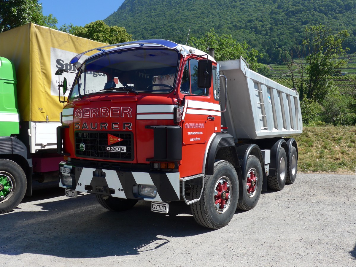 (151'691) - Gerber, Genve - GE 444'311 - Saurer am 21. Juni 2014 in Aigle, Saurertreffen