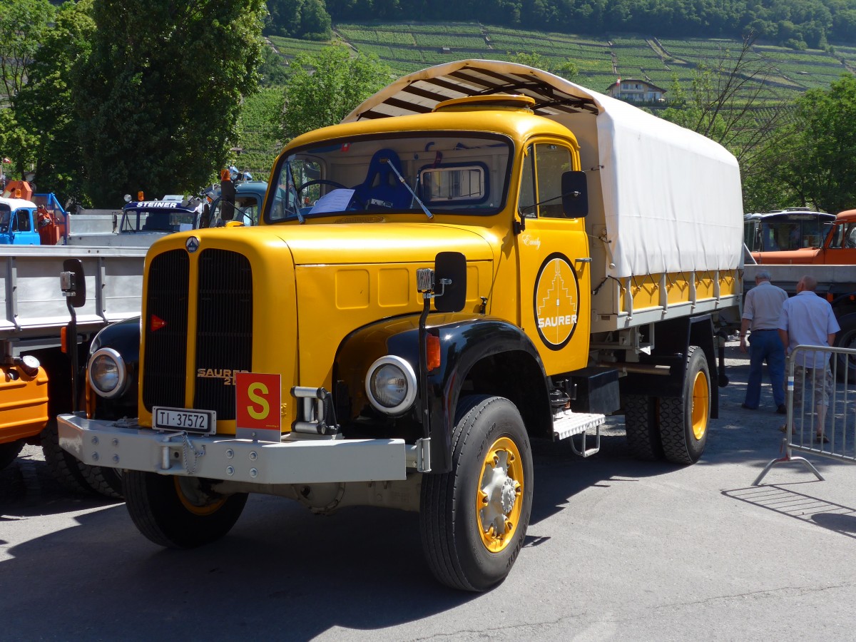 (151'695) - TI 37'572 - Saurer am 21. Juni 2014 in Aigle, Saurertreffen