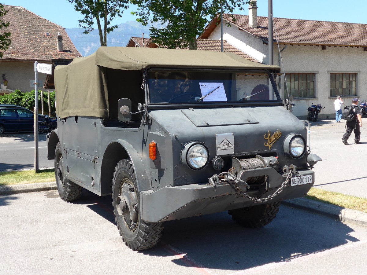 (151'705) NE 900'119 - Saurer am 21. Juni 2014 in Aigle, Saurertreffen