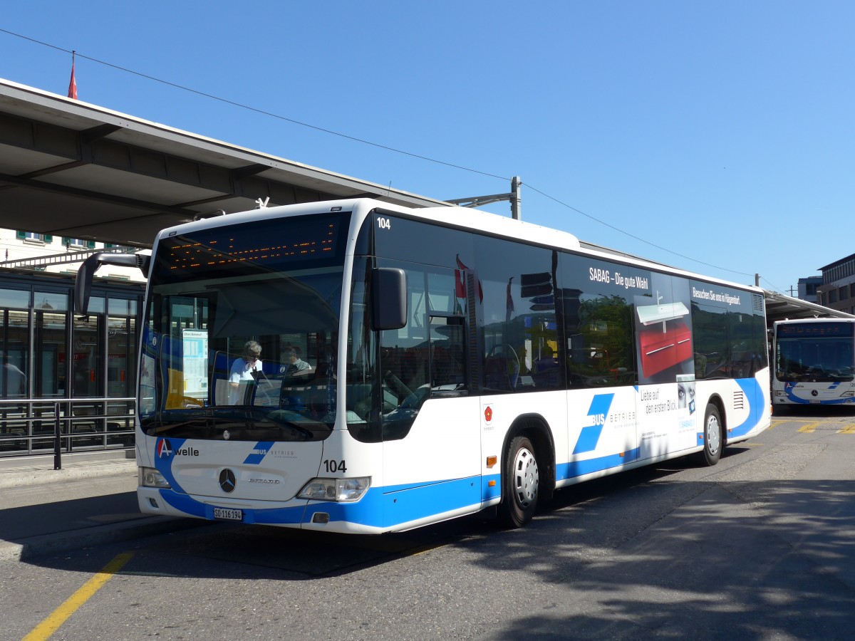 (151'771) - BOGG Wangen b.O. - Nr. 104/SO 116'194 - Mercedes am 21. Juni 2014 beim Bahnhof Olten