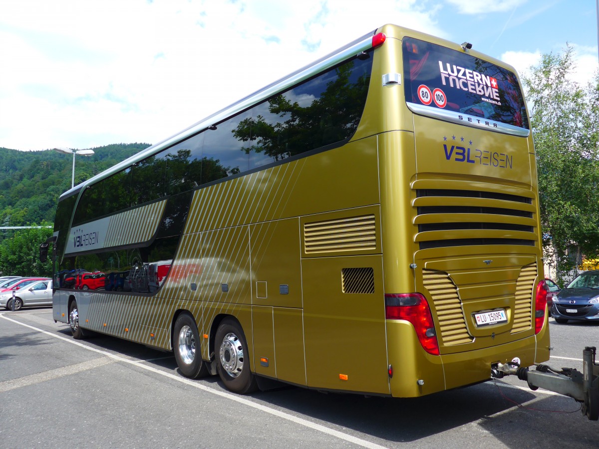 (151'788) - VBL Luzern - Nr. 805/LU 15'095 - Setra am 22. Juni 2014 in Thun, Seestrasse