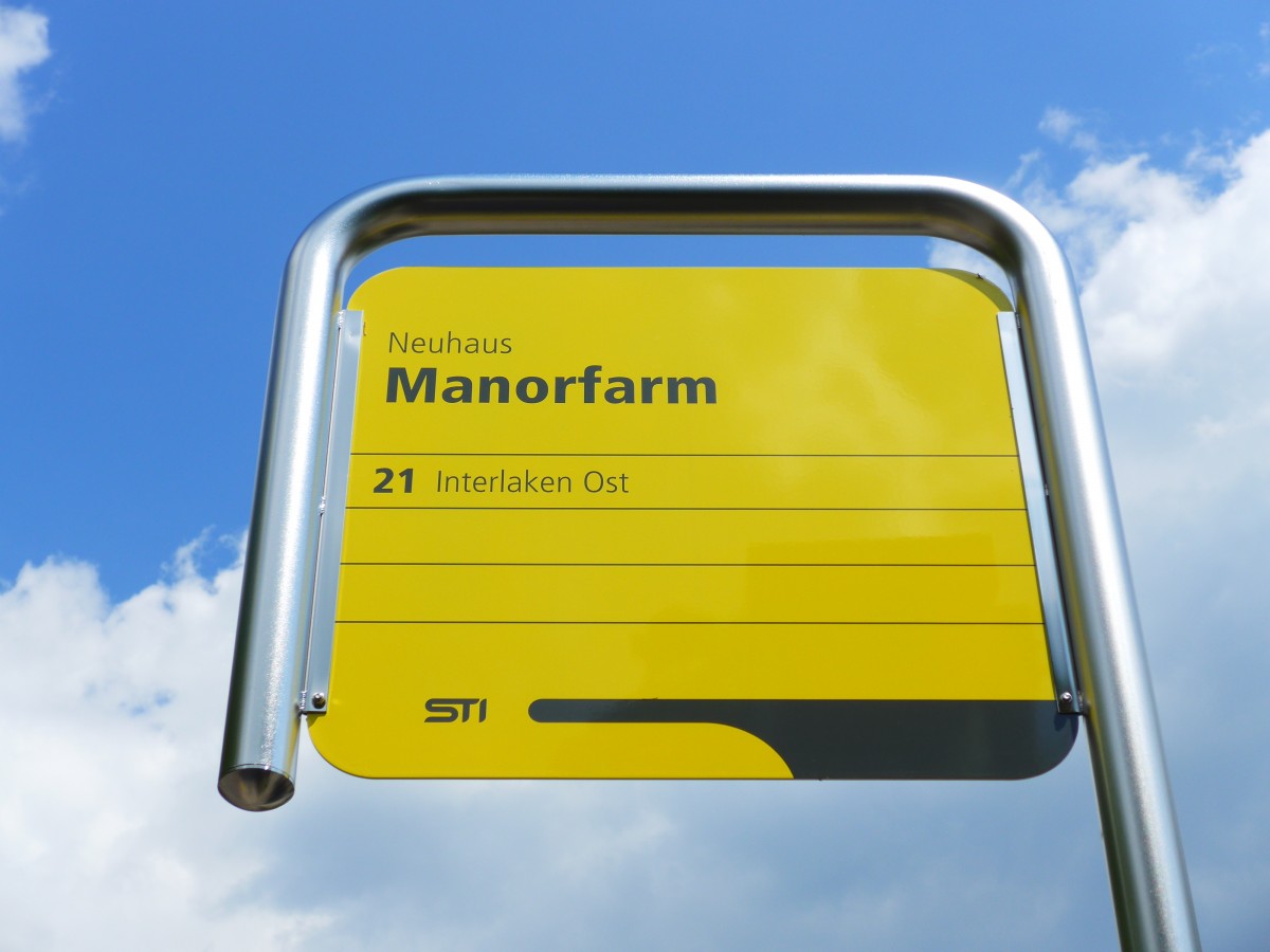 (151'840) - STI-Haltestelle - Neuhaus, Manorfarm - am 25. Juni 2014