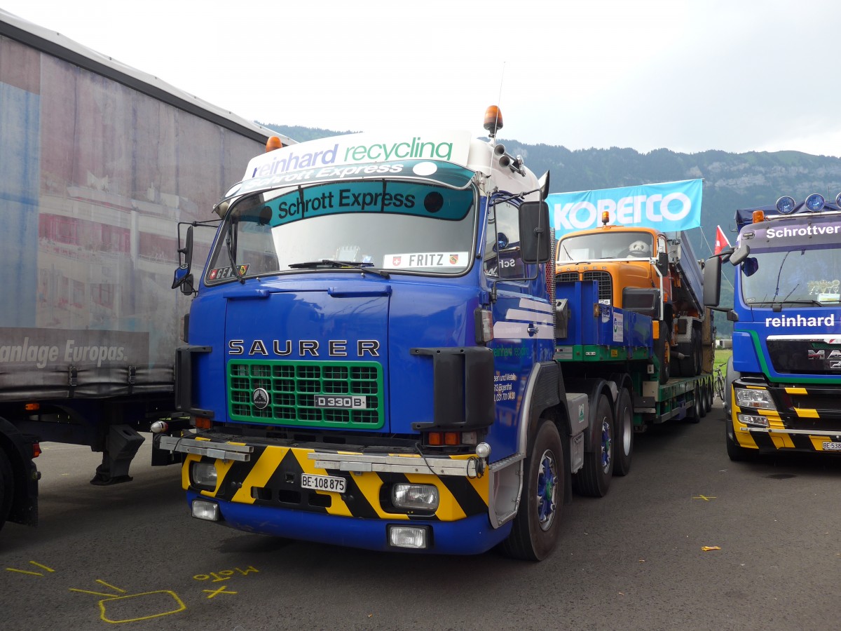 (151'888) - Reinhard, Bigenthal - BE 108'875 - Saurer am 28. Juni 2014 in Interlaken, Flugplatz