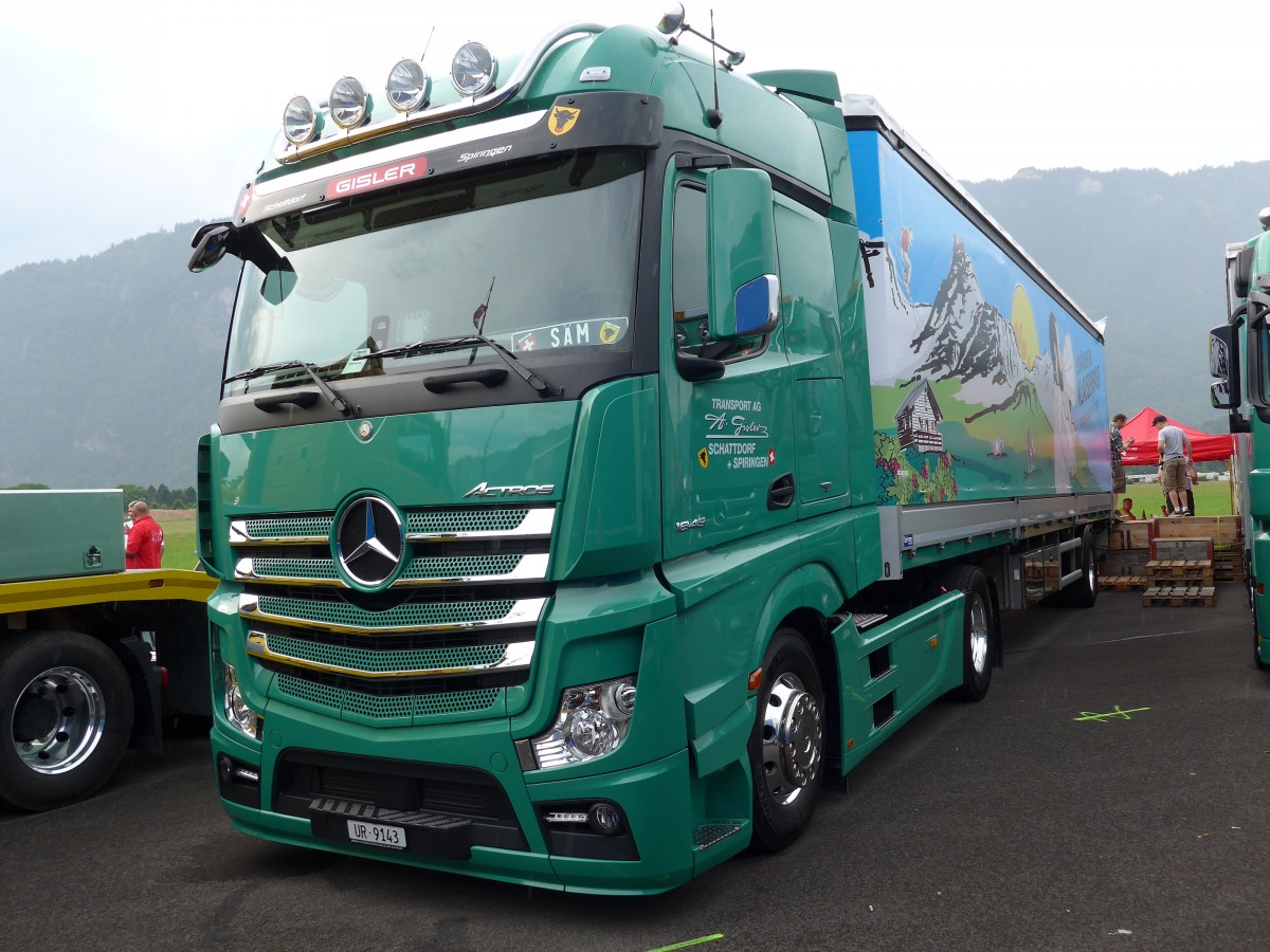 (151'894) - Gisler, Schattdorf - UR 9143 - Mercedes am 28. Juni 2014 in Interlaken, Flugplatz