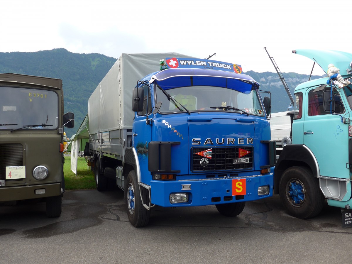(151'904) - Wyler, Thun - Saurer am 28. Juni 2014 in Interlaken, Flugplatz