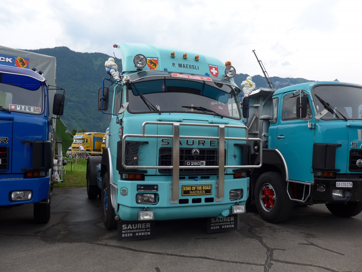 (151'905) - Musli, Spiez - Saurer am 28. Juni 2014 in Interlaken, Flugplatz