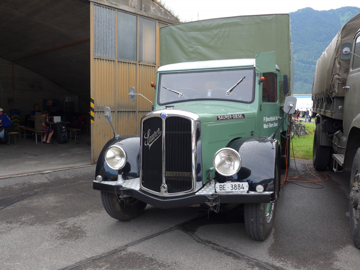 (151'915) - Brechtbhl, Muri - Nr. 1/BE 3884 - Saurer am 28. Juni 2014 in Interlaken, Flugplatz