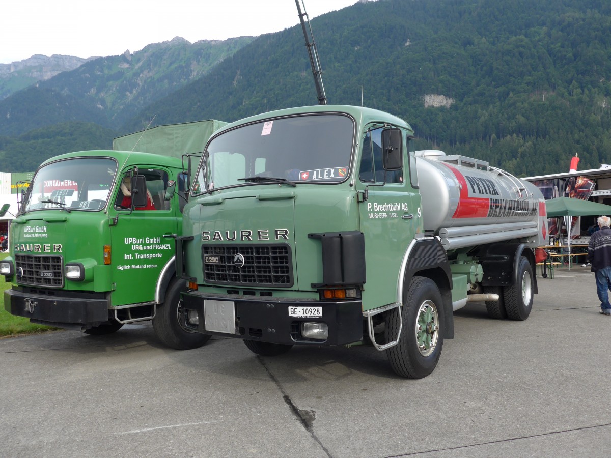 (151'922) - Brechtbhl, Muri - Nr. 9/BE 10'928 - Saurer am 28. Juni 2014 in Interlaken, Flugplatz