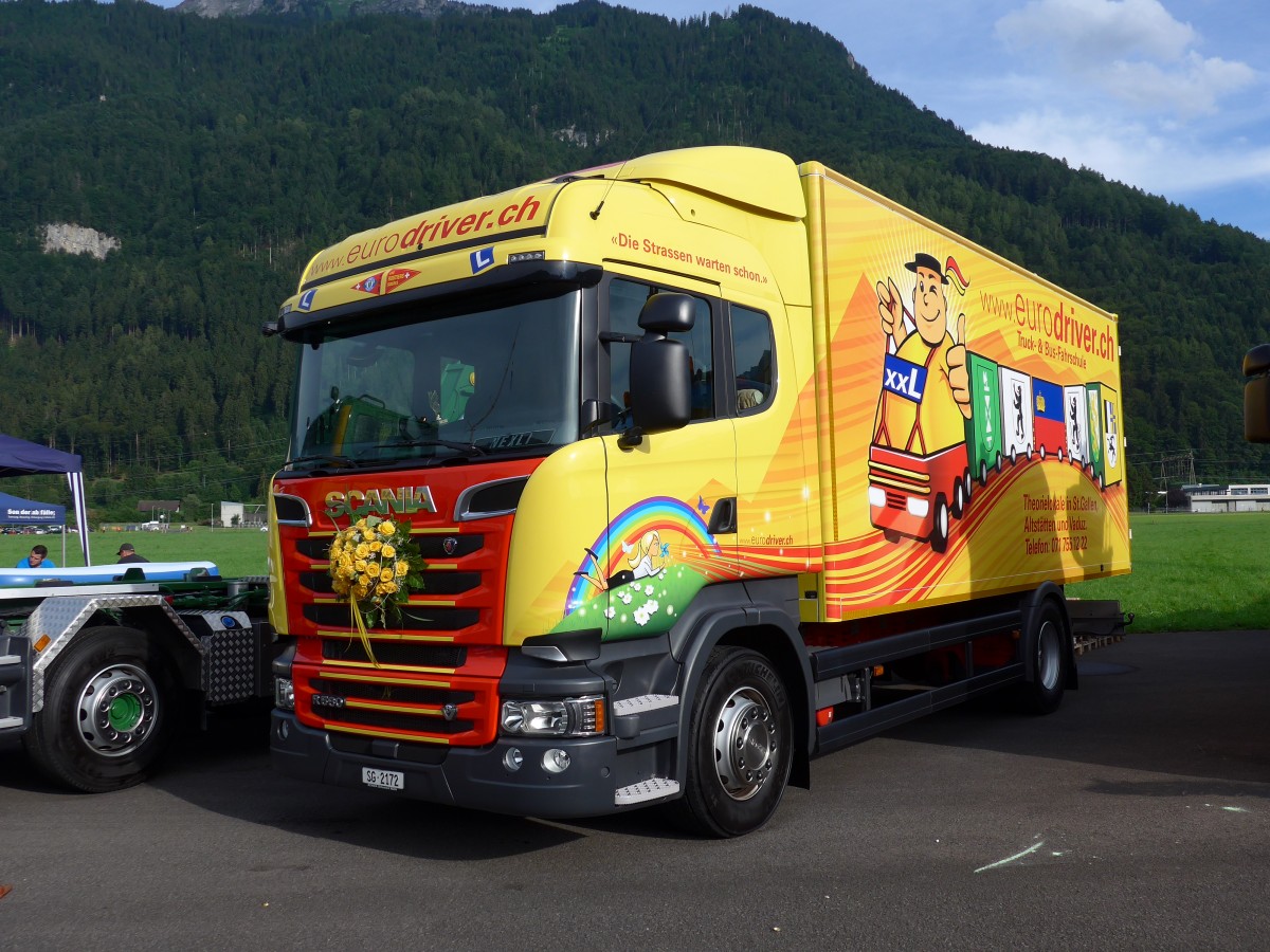 (151'937) - Eurodriver, Altsttten - SG 2172 - Scania am 28. Juni 2014 in Interlaken, Flugplatz