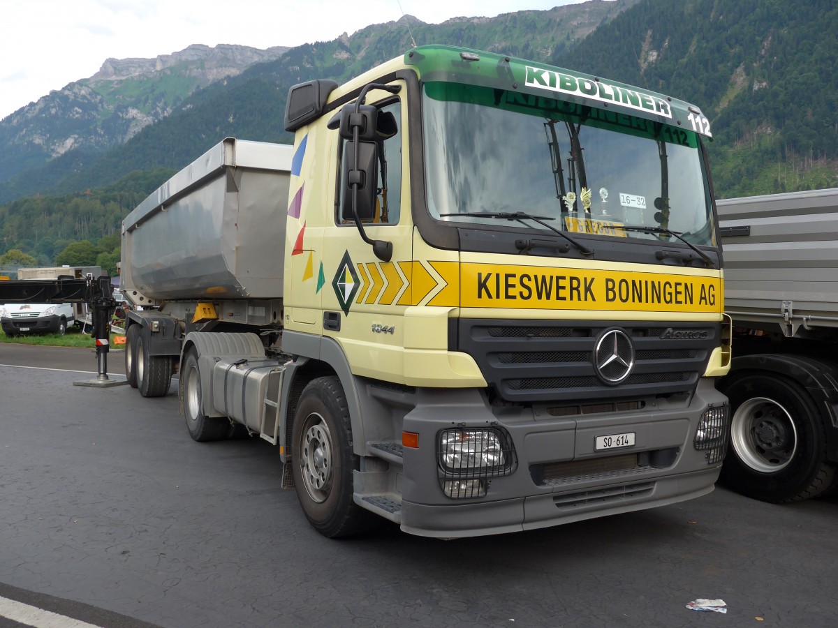 (151'948) - Kieswerk, Boningen - Nr. 112/SO 614 - Mercedes am 28. Juni 2014 in Interlaken, Flugplatz