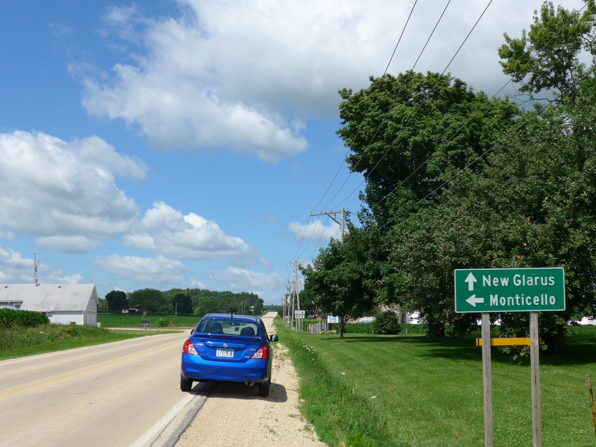 (152'134) - Ankndigung von New Glarus in Wisconsin am 8. Juli 2014