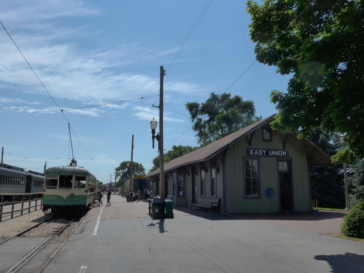 (152'516) - Illinois Terminal - Nr. 415 - beim Bahnhof East Union am 11. Juli 2014 in Union, Railway Musem