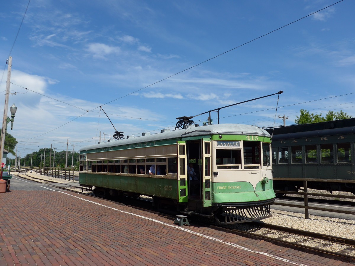 (152'517) - Illinois Terminal - Nr. 415 - am 11. Juli 2014 in Union, Railway Museum 