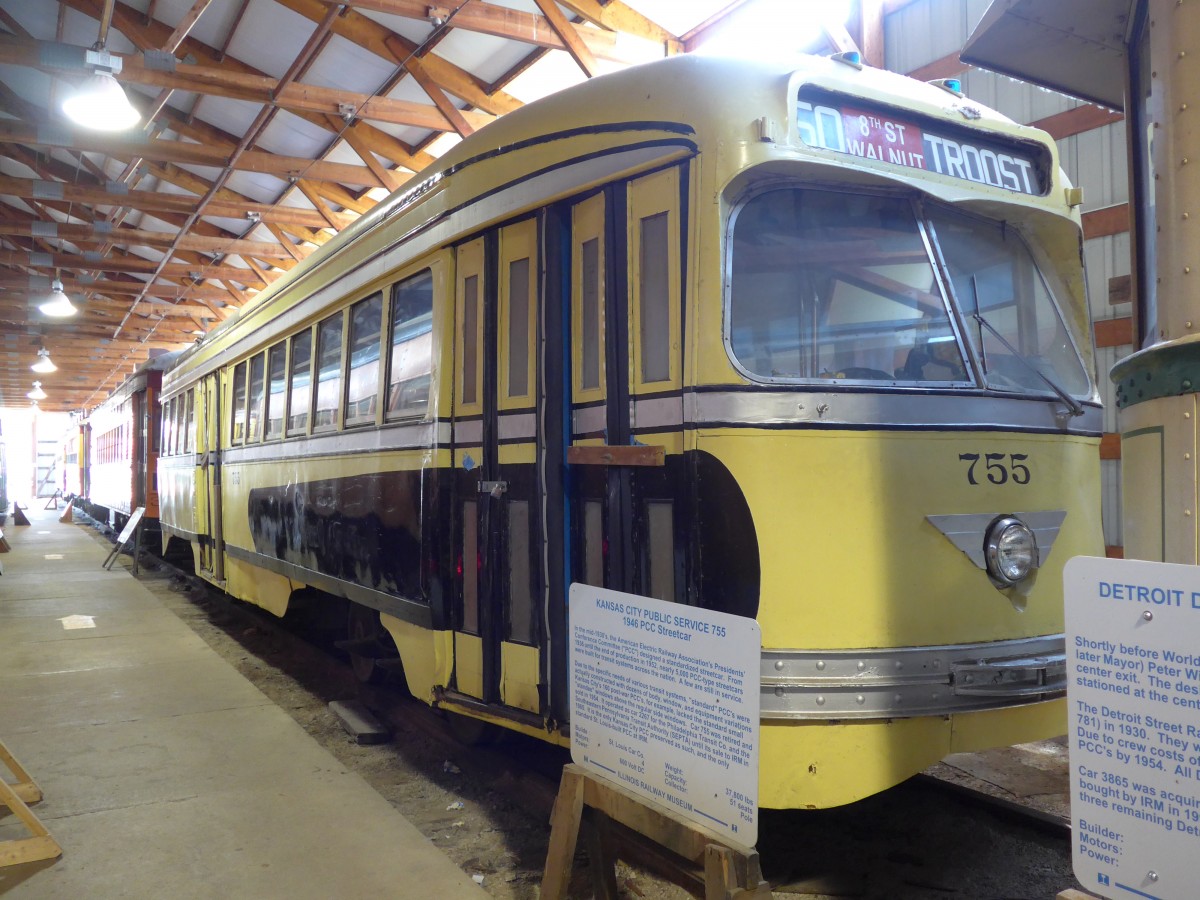 (152'529) - Kansas City Public Service - Nr. 755 - am 11. Juli 2014 in Union, Railway Museum