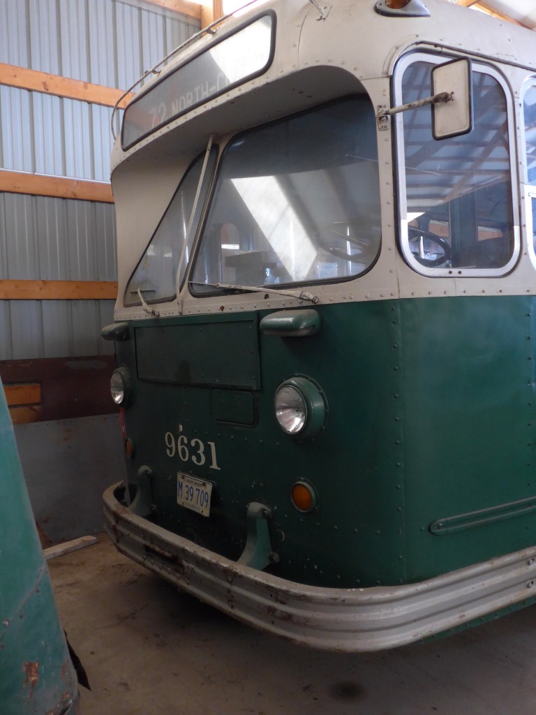 (152'566) - CTA Chicago - Nr. 9631/M 39'709 - Marmon-Herrington Trolleybus (ex CSL Chicago Nr. 631) am 11. Juli 2014 in Union, Railway Museum (Teilaufnahme)
