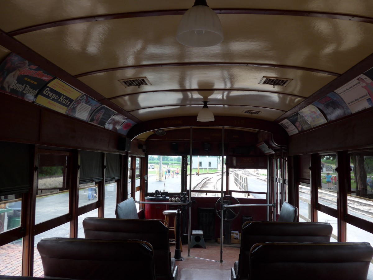 (152'605) - Illinois Terminal - Nr. 415 - am 11. Juli 2014 in Union, Railway Museum (Innenaufnahme)