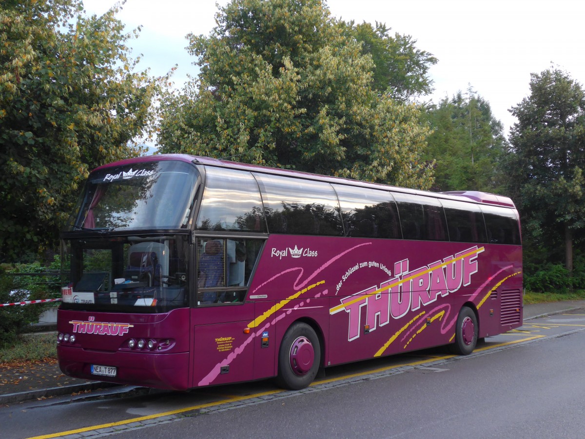 (153'700) - Aus Deutschland: Thrauf, Bad Windsheim - NEA-T 877 - Neoplan am 7. August 2014 in Thun, Hotel Seepark