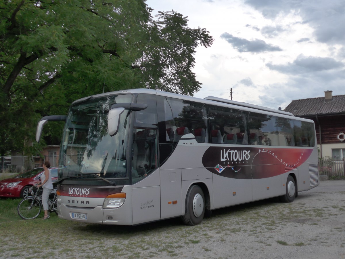 (153'702) - Aus Frankreich: Kunegel, Colmar - DA 857 FQ - Setra am 8. August 2014 in Thun, Lachenwiese