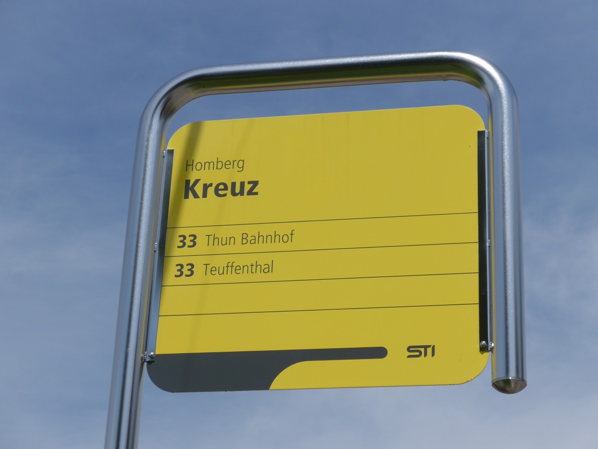 (153'710) - STI-Haltestelle - Homberg, Kreuz - am 10. August 2014