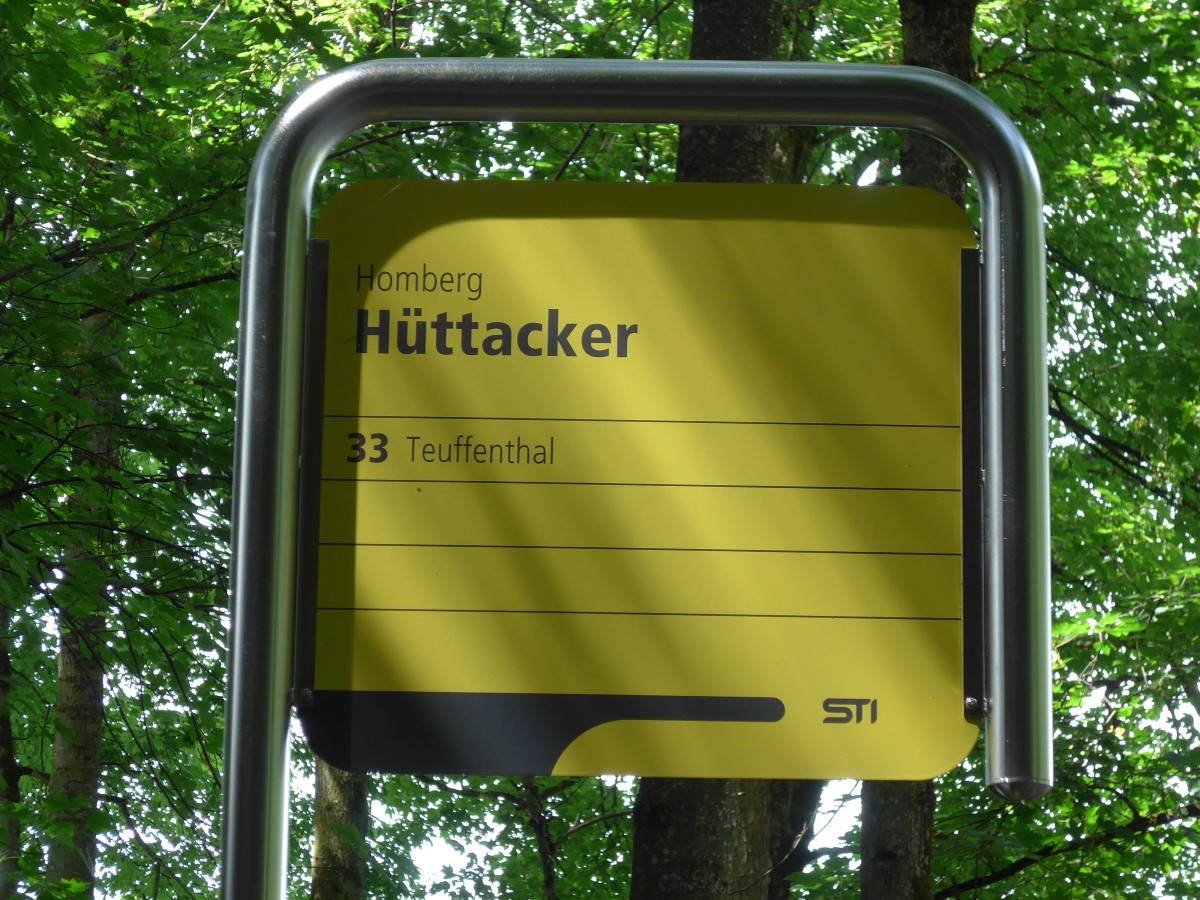 (153'716) - STI-Haltestelle - Homberg, Httacker - am 10. August 2014