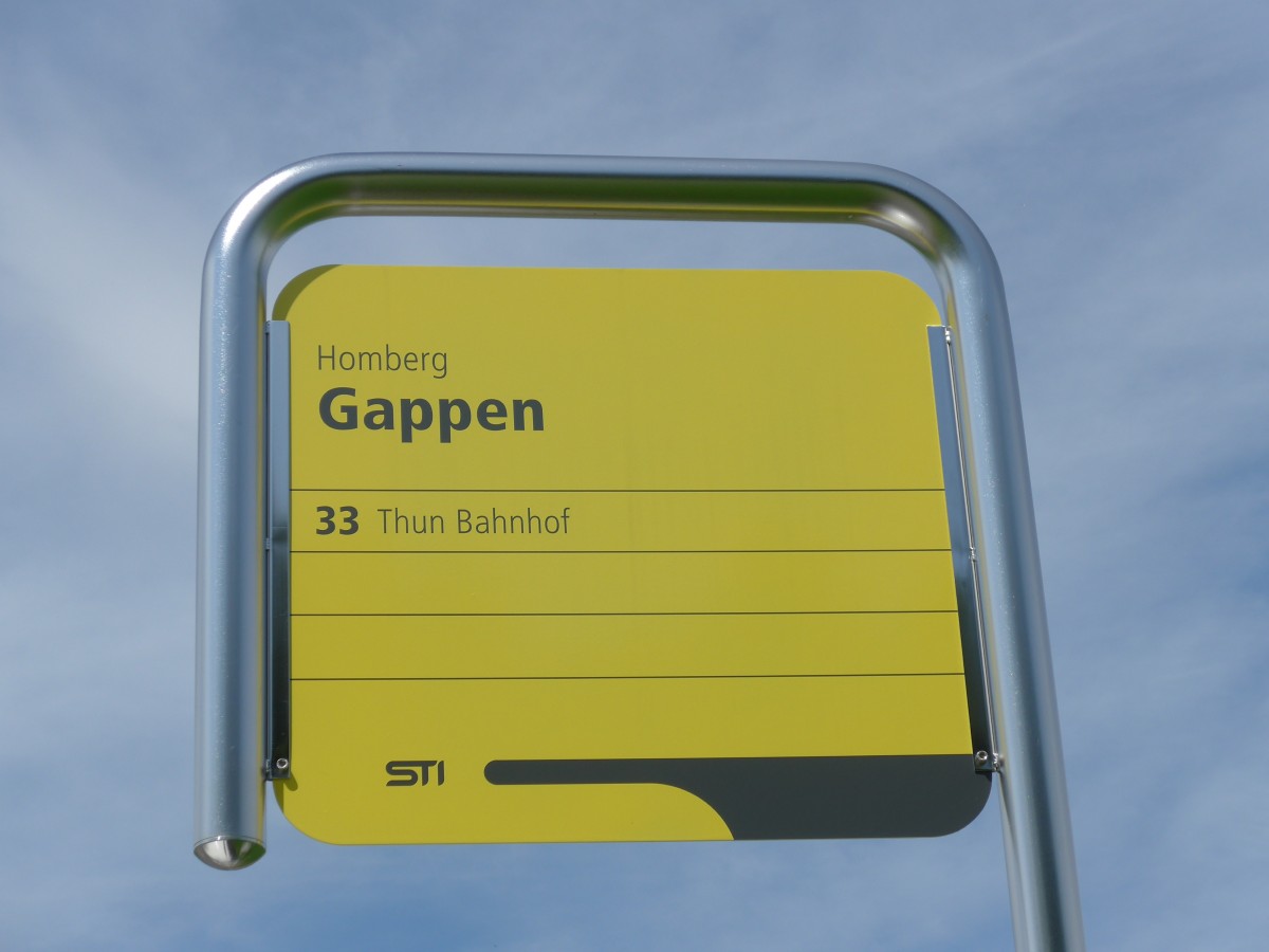 (153'717) - STI-Haltestelle - Homberg, Gappen - am 10. August 2014