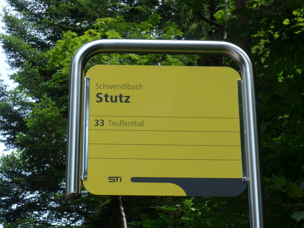 (153'722) - STI-Haltestelle - Schwendibach, Stutz - am 10. August 2014