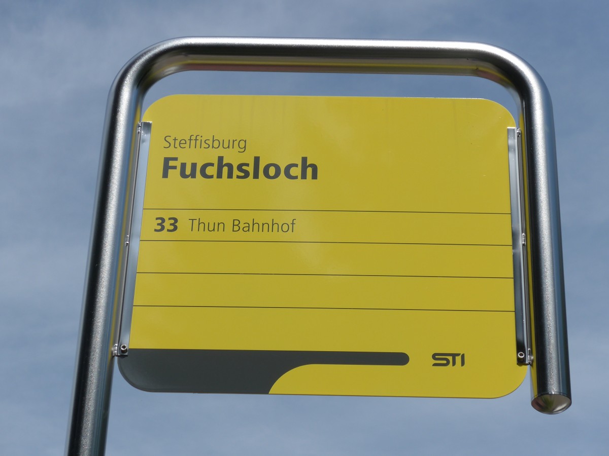 (153'723) - STI-Haltestelle - Steffisburg, Fuchsloch - am 10. August 2014
