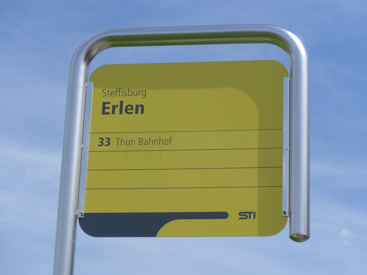 (153'728) - STI-Haltestelle - Steffisburg, Erlen - am 10. August 2014