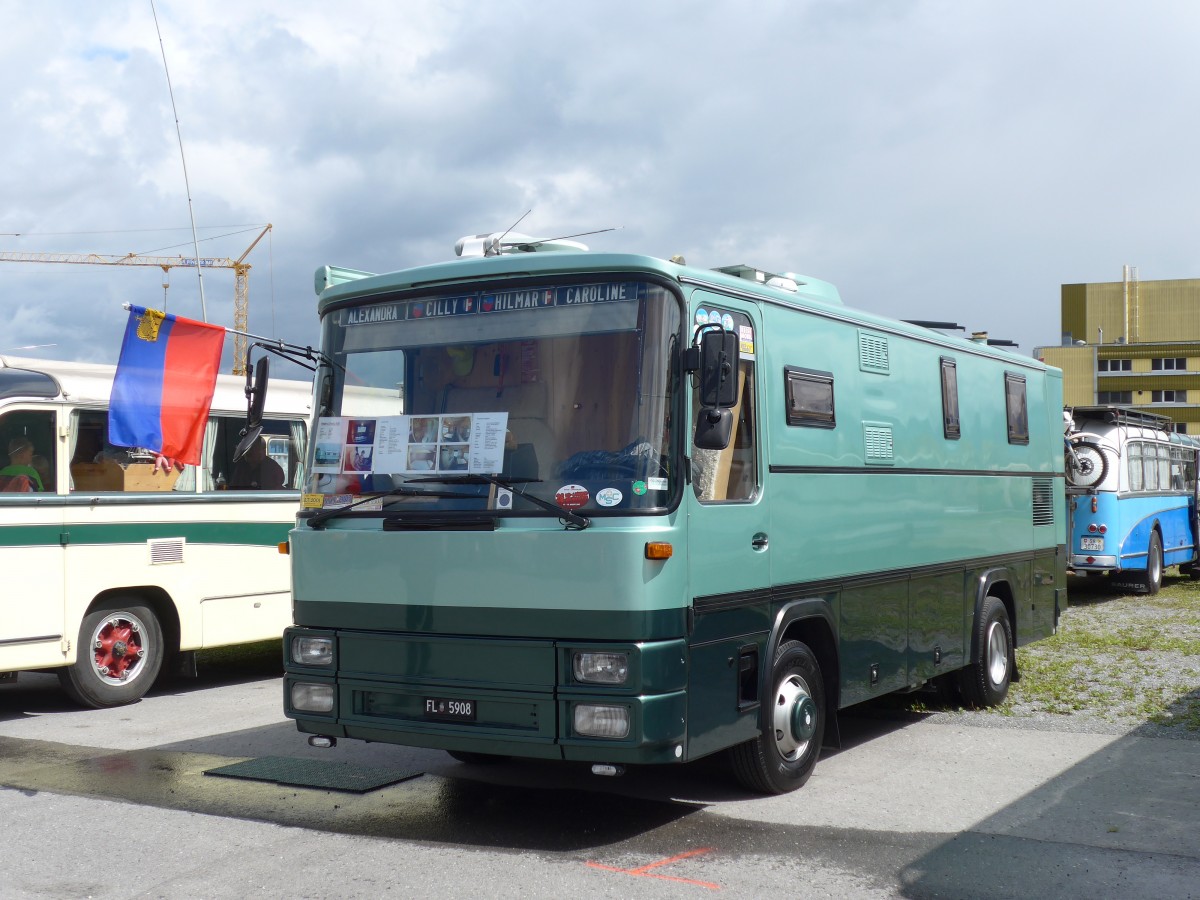 (153'777) - Aus Liechtenstein: Marxer, Schaan - FL 5908 - Magirus-Deutz am 16. August 2014 in Altsttten, Allmendplatz