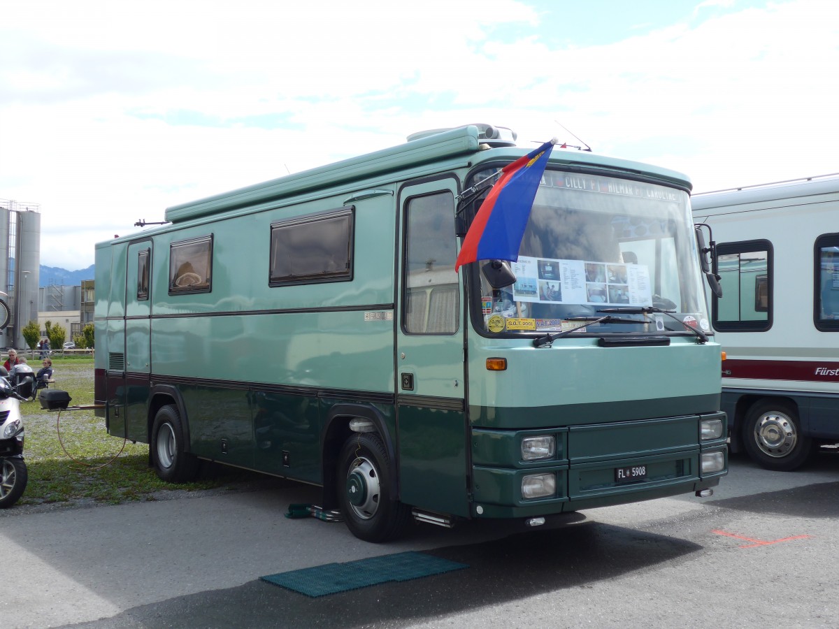 (153'799) - Aus Liechtenstein: Marxer, Schaan - FL 5908 - Magirus-Deutz am 16. August 2014 in Altsttten, Allmendplatz