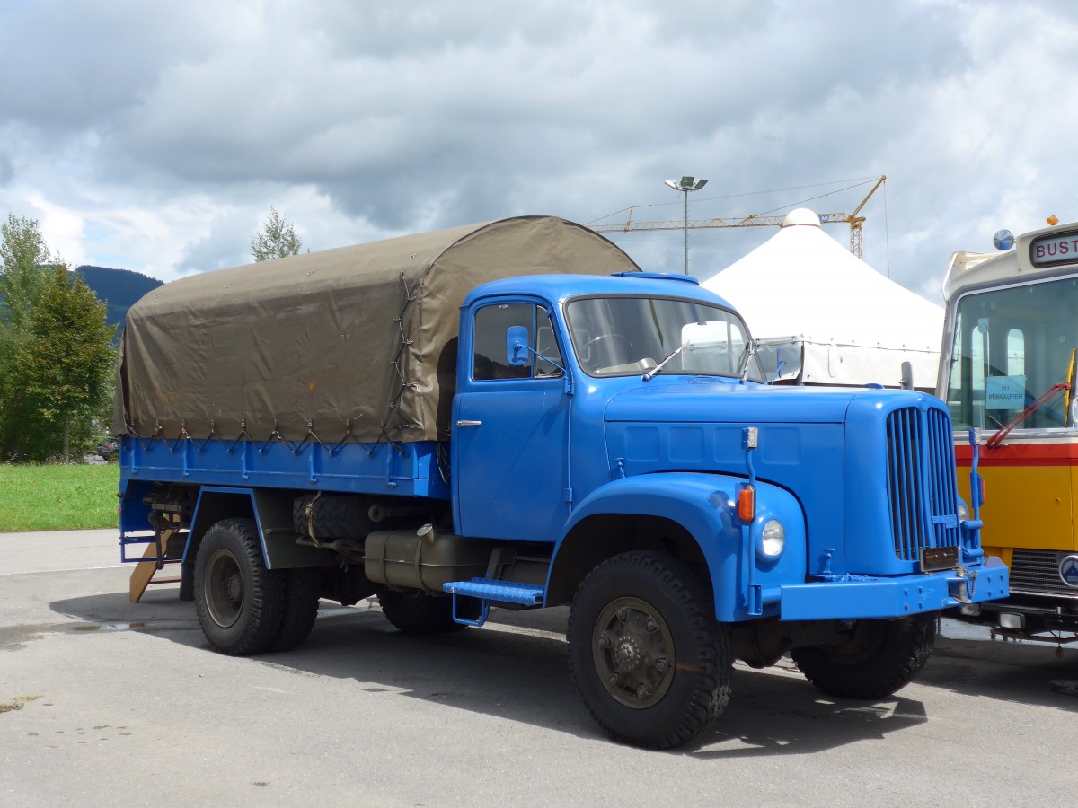 (153'854) - Saurer am 16. August 2014 in Altsttten, Allmendplatz