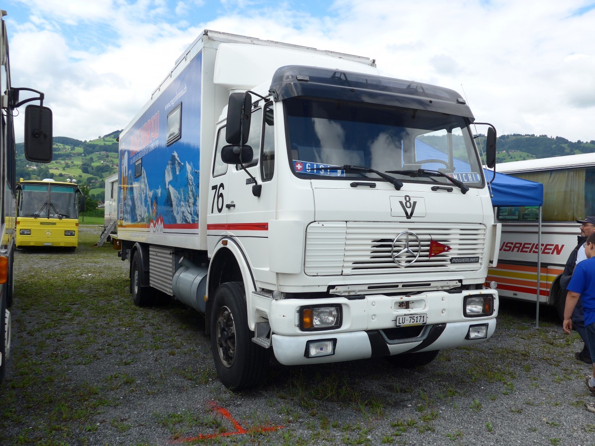 (153'858) - Mercedes - LU 75'171 - am 16. August 2014 in Altsttten, Allmendplatz