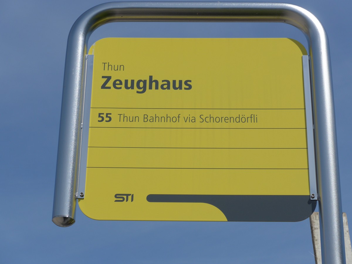 (153'955) - STI-Haltestelle - Thun, Zeughaus - am 17. August 2014