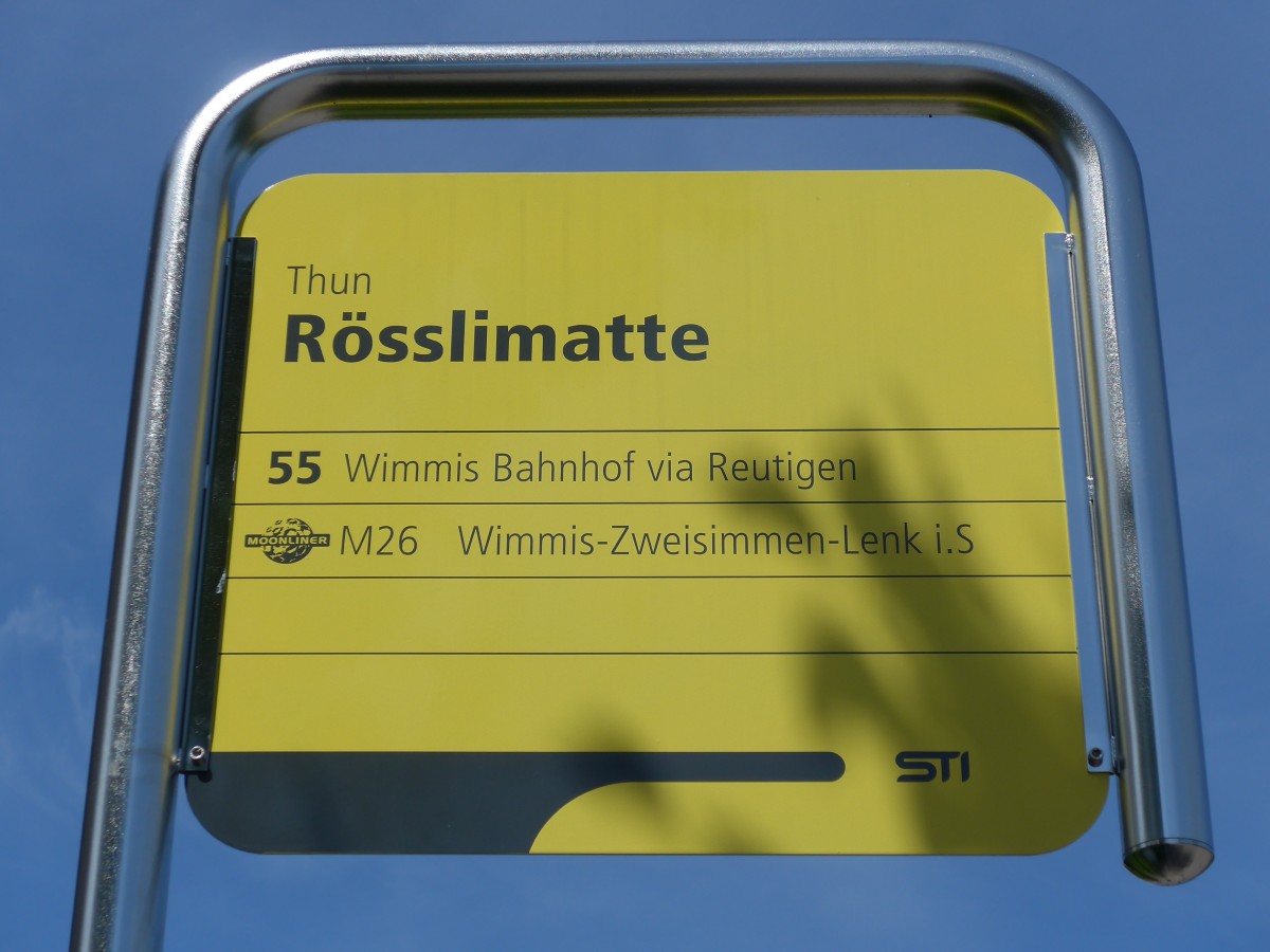 (153'956) - STI-Haltestelle - Thun, Rsslimatte - am 17. August 2014