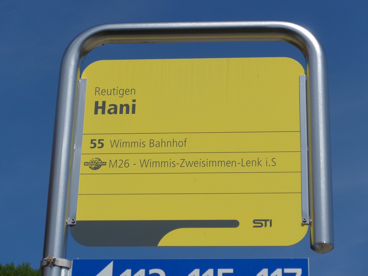 (153'964) - STI-Haltestelle - Reutigen, Hani - am 17. August 2014