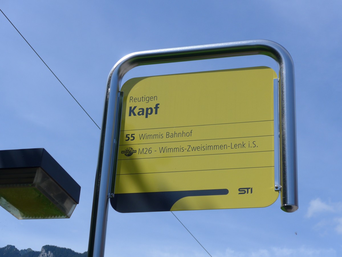 (153'972) - STI-Haltestelle - Reutigen, Kapf - am 17. August 2014