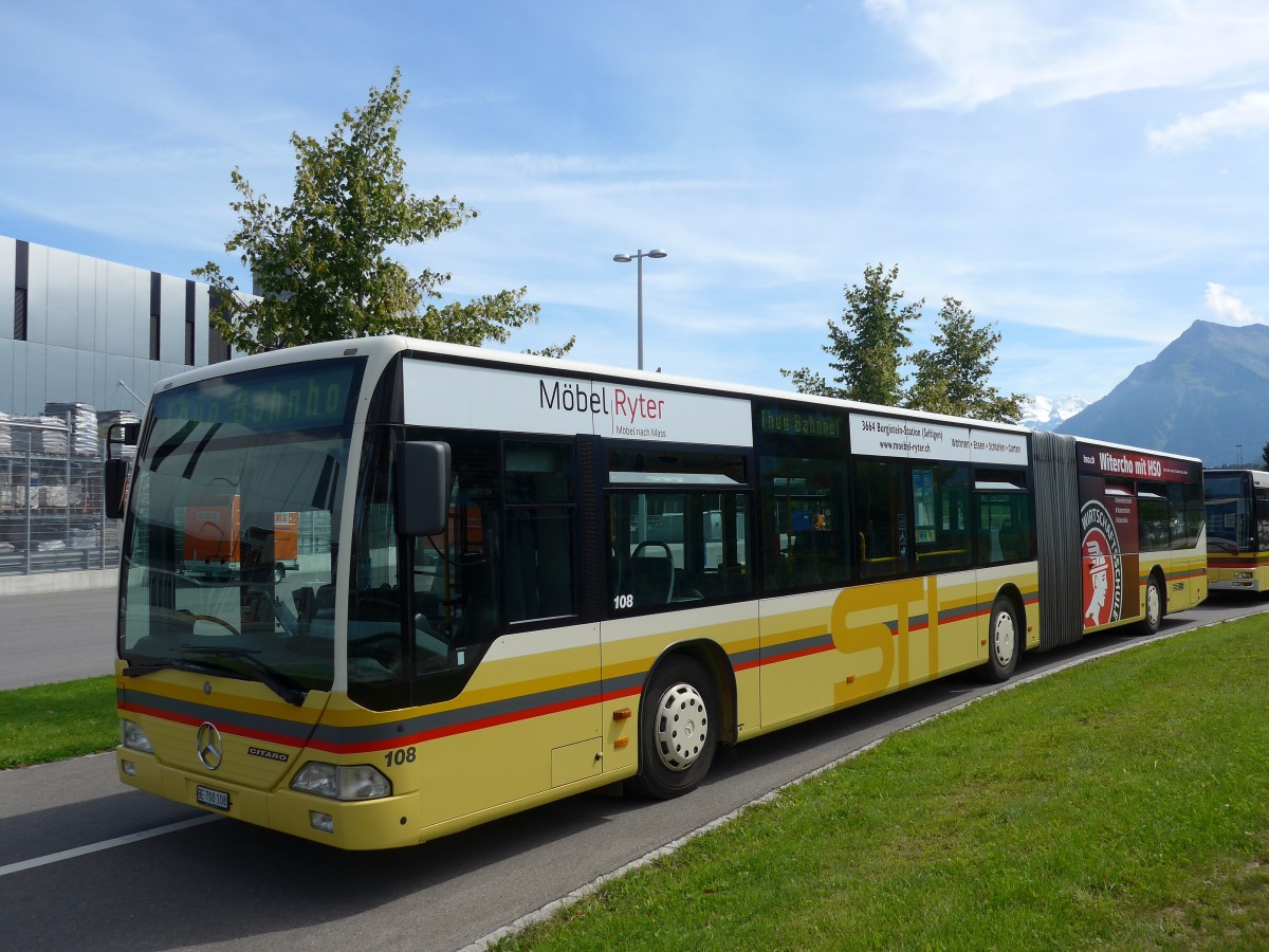 (153'980) - STI Thun - Nr. 108/BE 700'108 - Mercedes am 17. August 2014 in Thun, Arena Thun