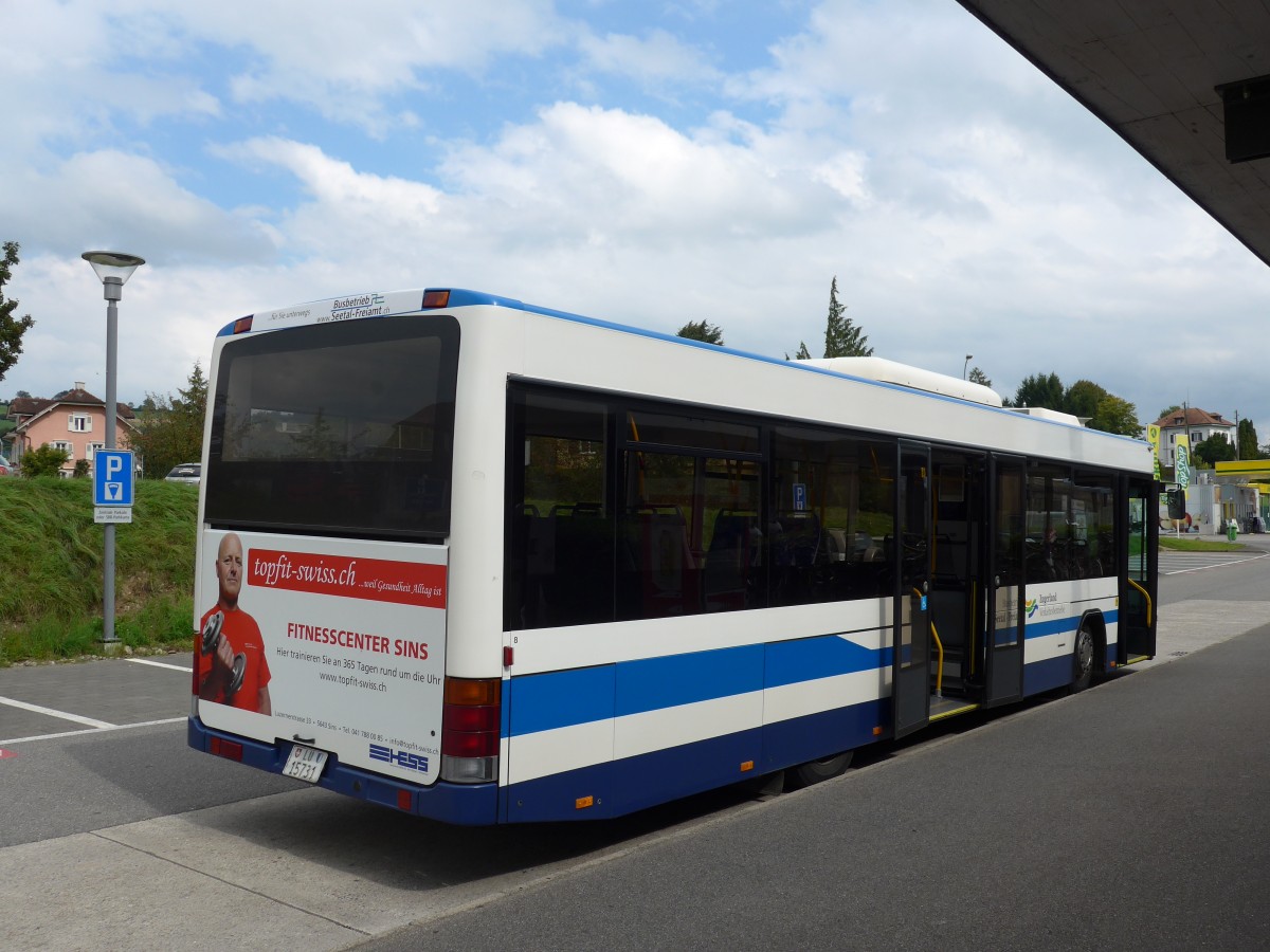 (154'139) - BSF Hochdorf - Nr. 8/LU 15'731 - Scania/Hess am 19. August 2014 beim Bahnhof Hitzkirch