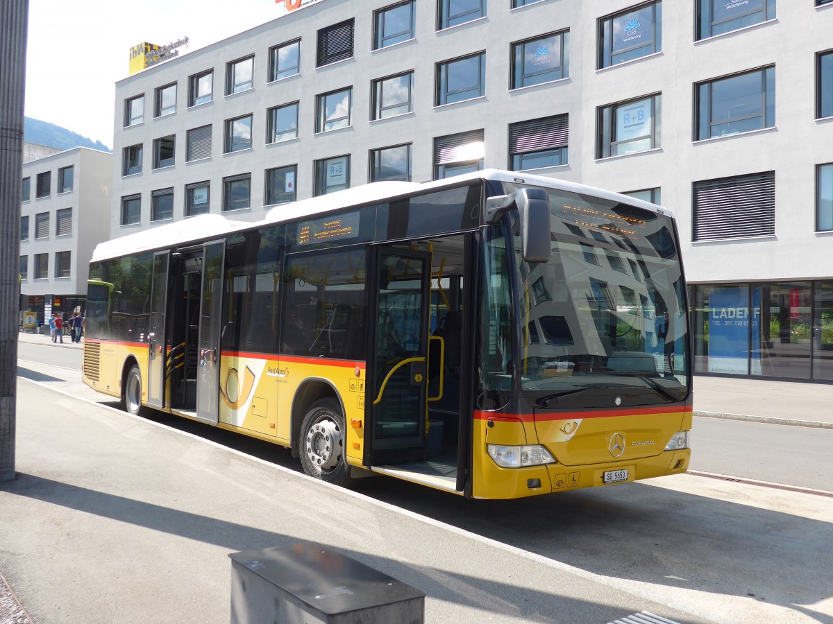 (154'340) - Heim, Flums - SG 5650 - Mercedes am 21. August 2014 beim Bahnhof Sargans