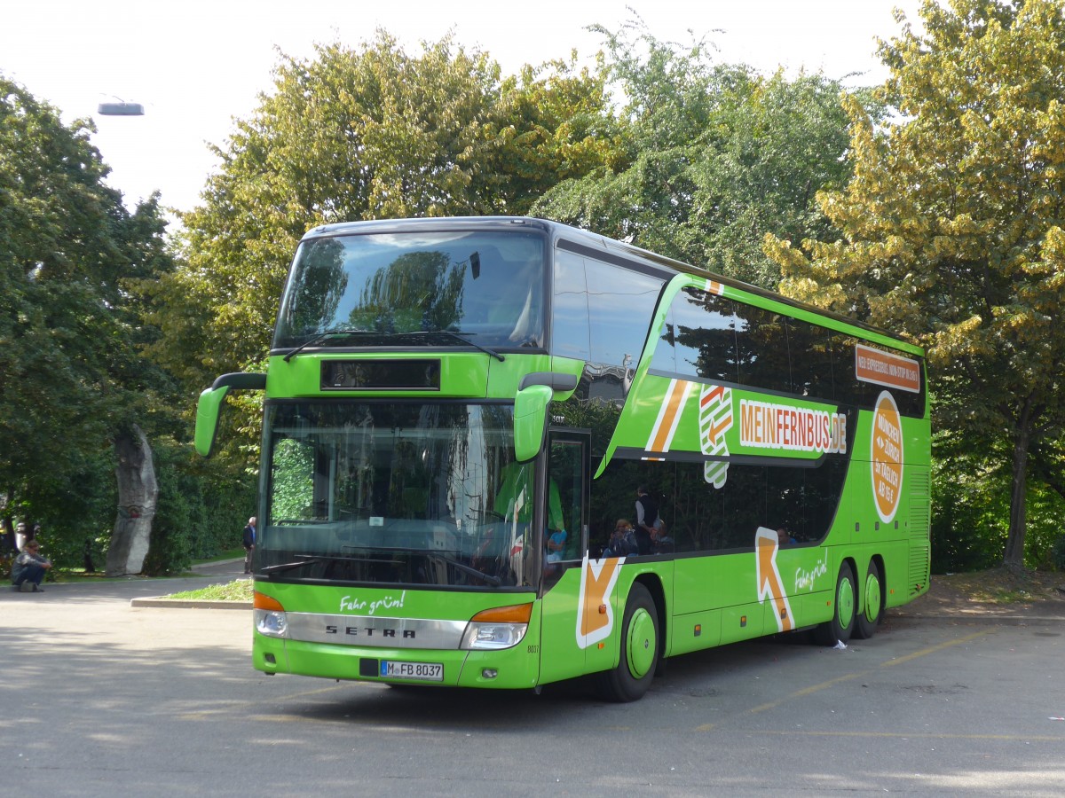 (154'358) - Aus Deutschland: Albus, Mnchen - Nr. 8037/M-FB 8037 - Setra am 21. August 2014 in Zrich, Sihlquai