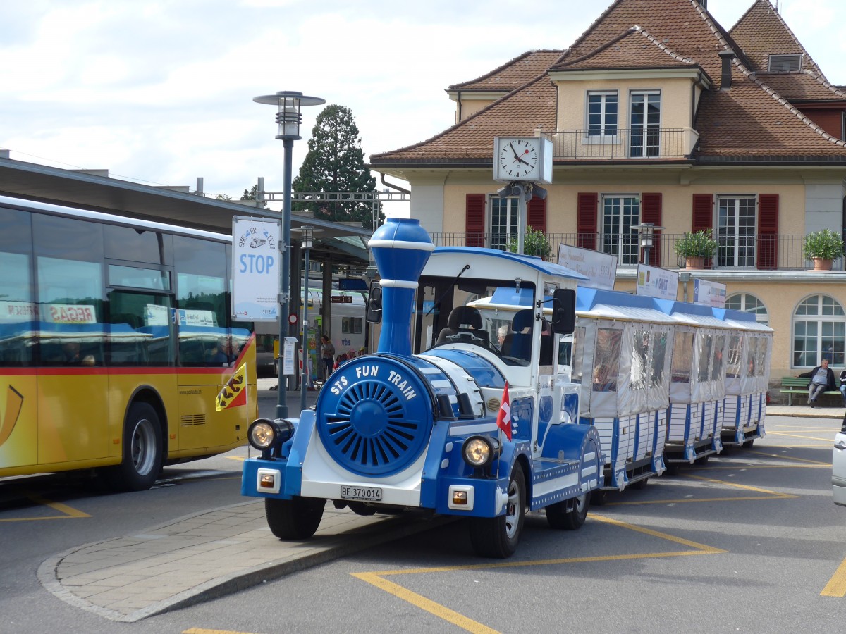 (154'413) - Spiezer Zgli - BE 370'014 - am 24. August 2014 beim Bahnhof Spiez