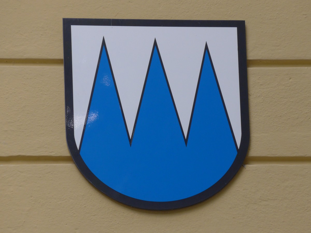(154'421) - Das Gemeindewappen von Spiez am 24. August 2014