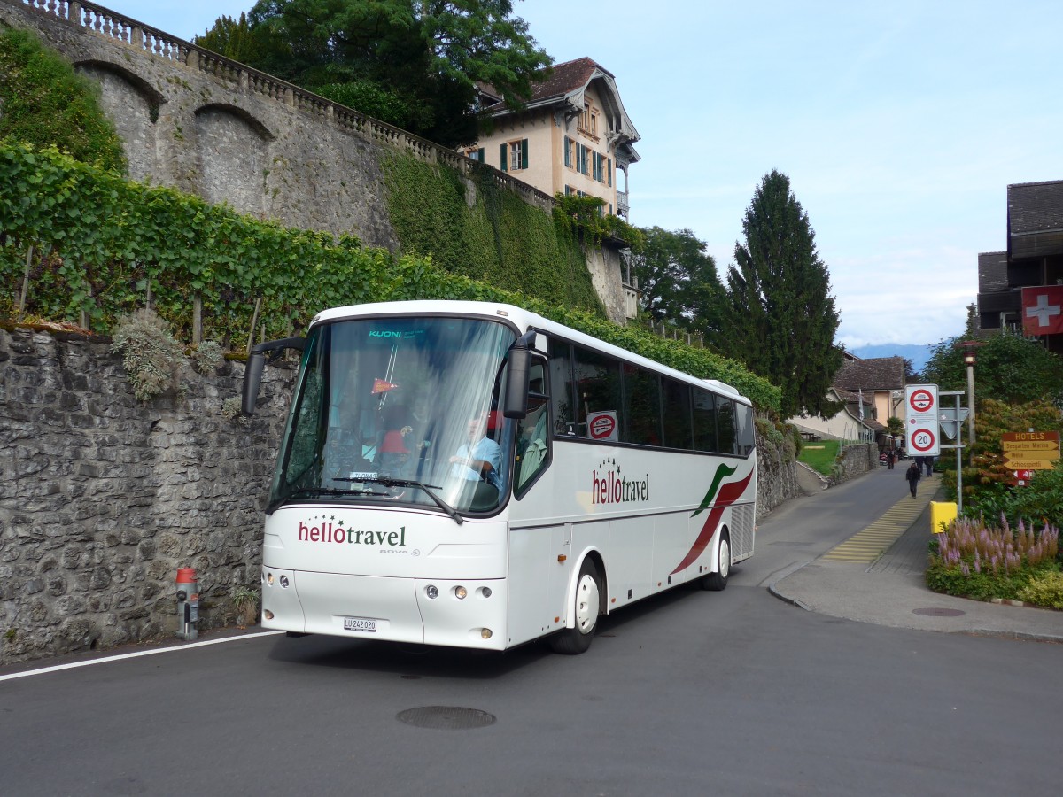 (154'438) - Hellotravel, Root - LU 242'020 - Bova am 24. August 2014 in Spiez, Bucht