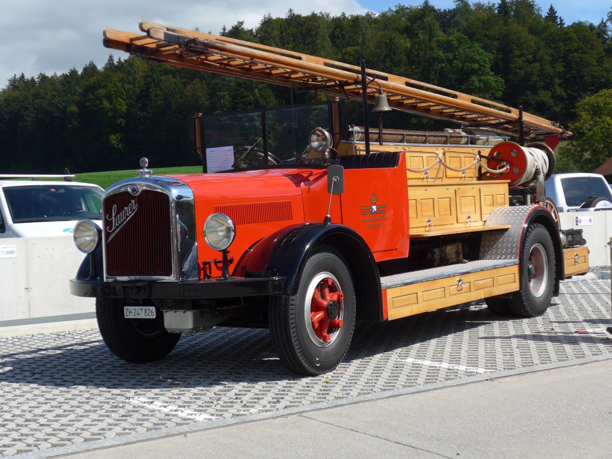 (154'595) - Flughafen, Zrich - ZH 247'826 - Saurer am 30. August 2014 in Oberkirch, CAMPUS Sursee