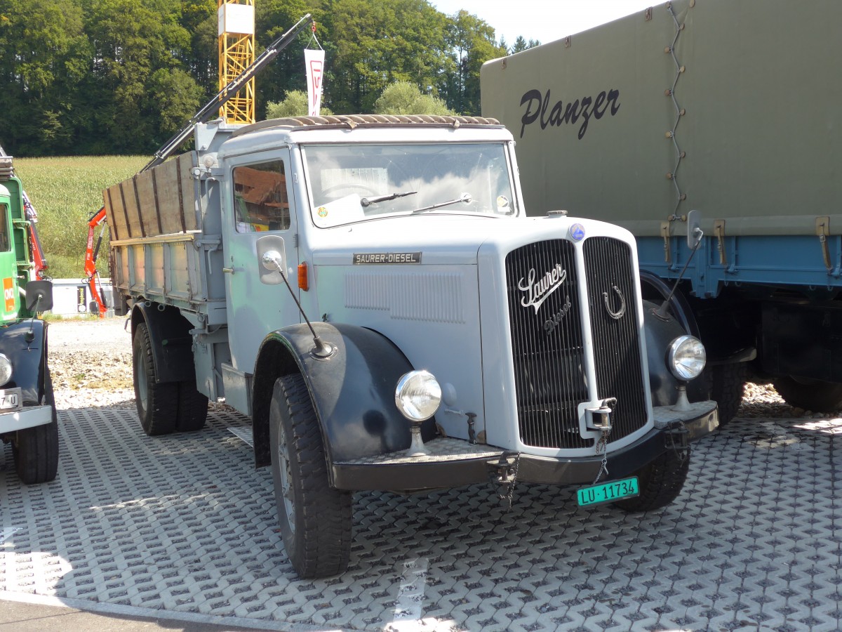 (154'606) - Saurer - LU 11'734 - Saurer am 30. August 2014 in Oberkirch, CAMPUS Sursee